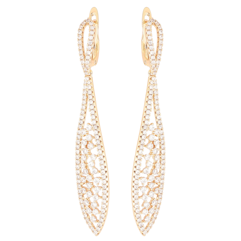 Сережки Xuping Позолота 18K англійський замок «Підвіски з інкрустацією цирконієм» фото №1