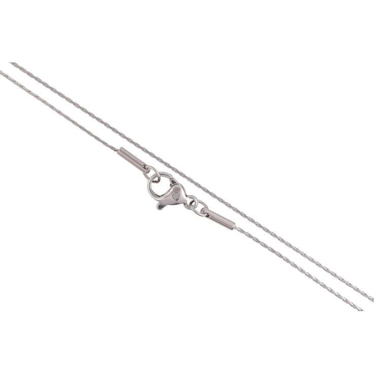 Ланцюжок Xuping ТТМ Stainless Steel колір Родій «Плетіння Якірне склочене довжина 50см х 0.5мм фото №7