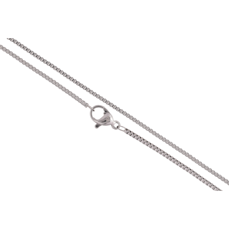 Ланцюжок Xuping ТТМ Stainless Steel колір Родій «Плетіння Венеціанське» довжина 50см х 1мм фото №10