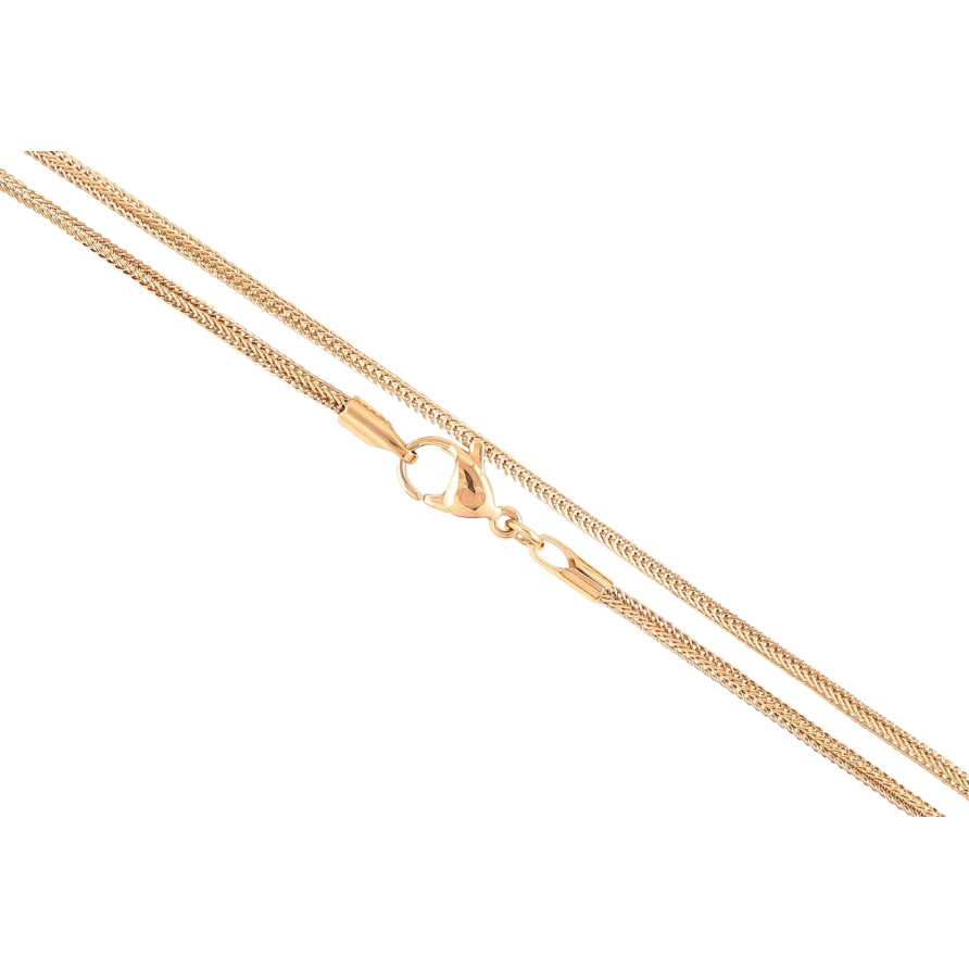 Цепочка Xuping ТТМ Stainless Steel цвет 18К Плетение Колосок длина 45см х 2мм фото №1