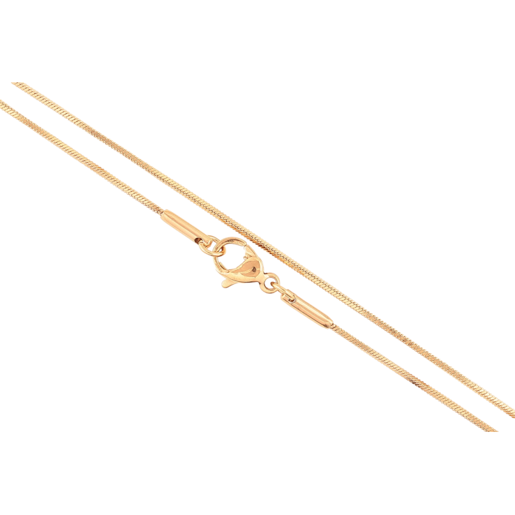 Ланцюжок Xuping ТТМ Stainless Steel колір 18К «Плетіння Ювелірний шнур 4-х гранний» довжина 45см х 1мм фото №12