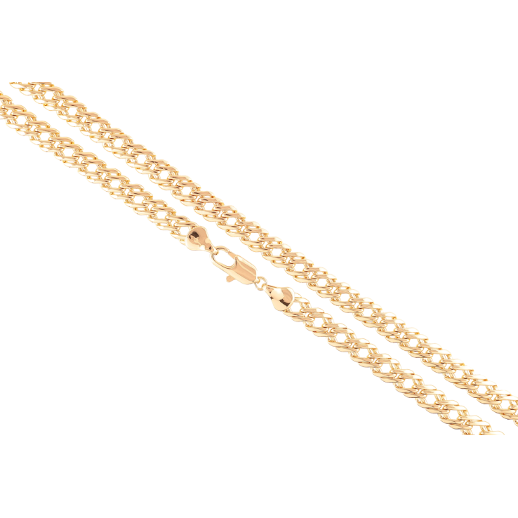 Цепочка Xuping Позолота 18K Плетение Двойной Ромб длинна 50см х 7мм фото №16