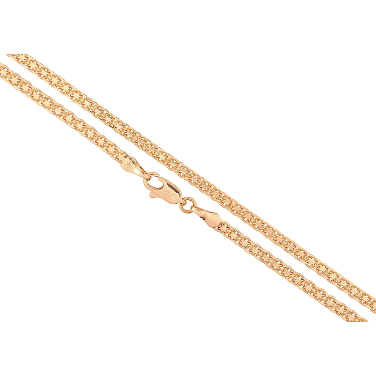 Ланцюжок Xuping Позолота 18K «Плетіння Італійський Бісмарк» довжина 45см х 3мм фото №6