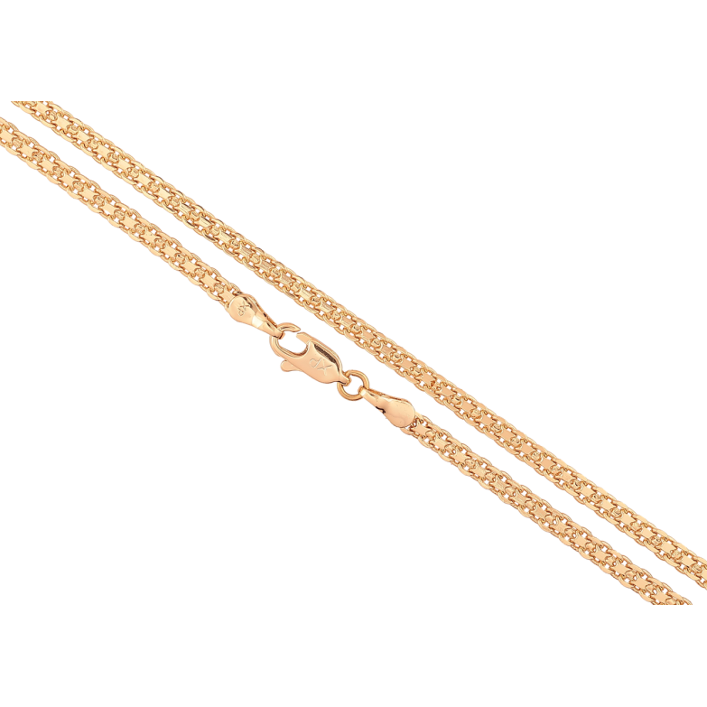 Цепочка Xuping Позолота 18K Плетение Итальянский Бисмарк длинна 45см х 3мм фото №9