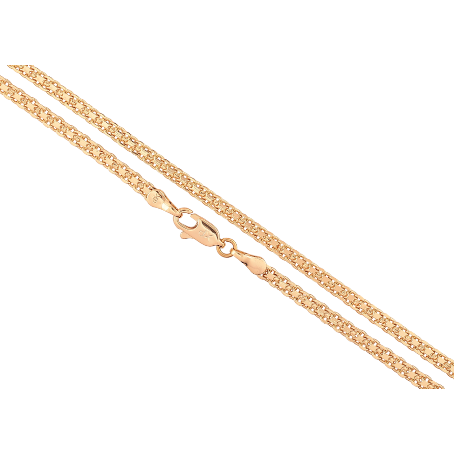 Цепочка Xuping Позолота 18K Плетение Итальянский Бисмарк длинна 45см х 3мм фото №1