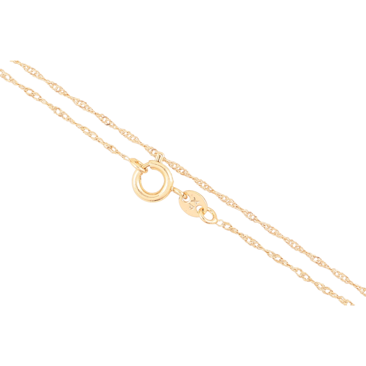 Цепочка Xuping Позолота 18K Плетение Сингапур длинна 45см х 1мм фото №20