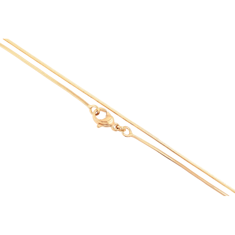 Цепочка Xuping Позолота 18K Плетение Ювелирный шнур 6-ти гранный длинна 45см х 1мм фото №1