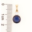 Кулон Xuping Позолота 18K «Синій фіаніт з цирконієм» для ланцюжка до 5мм фото №2