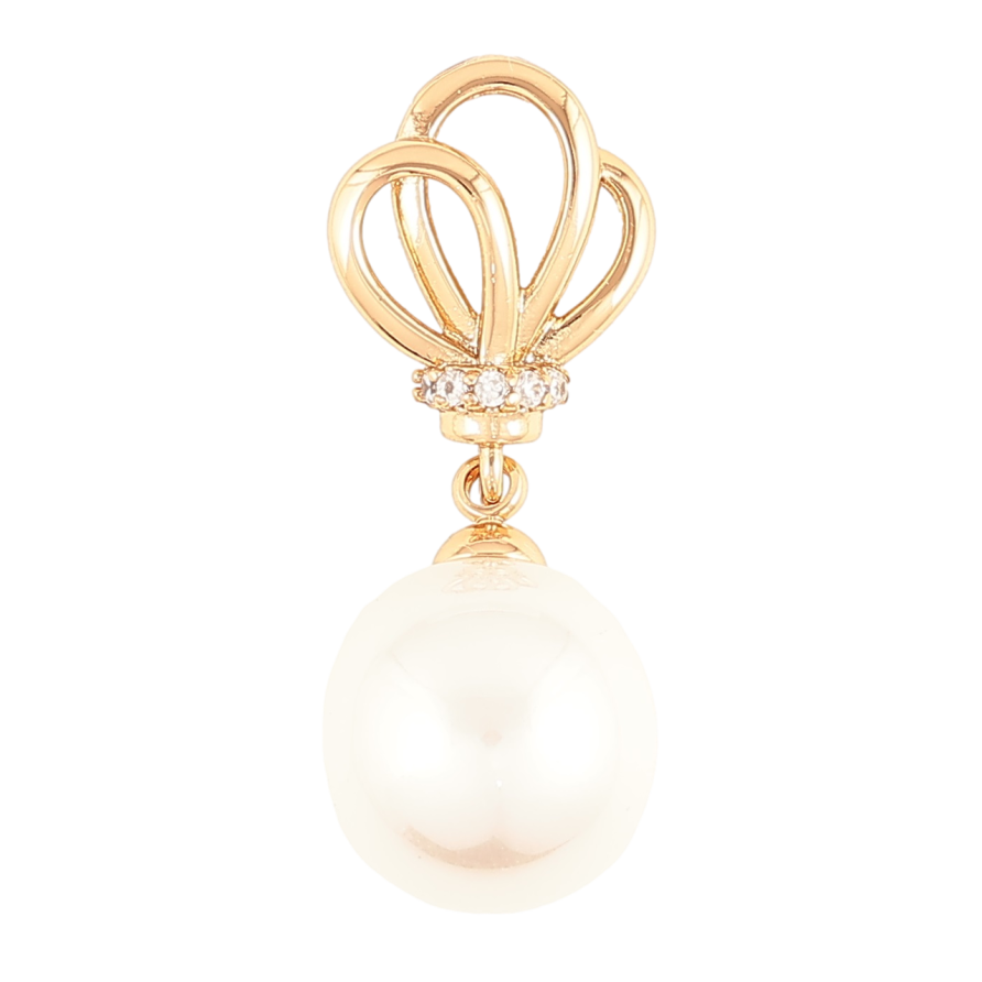 Кулон Xuping Позолота 18K Жемчужная подвеска, ø 12мм для цепочки до 2мм фото №1