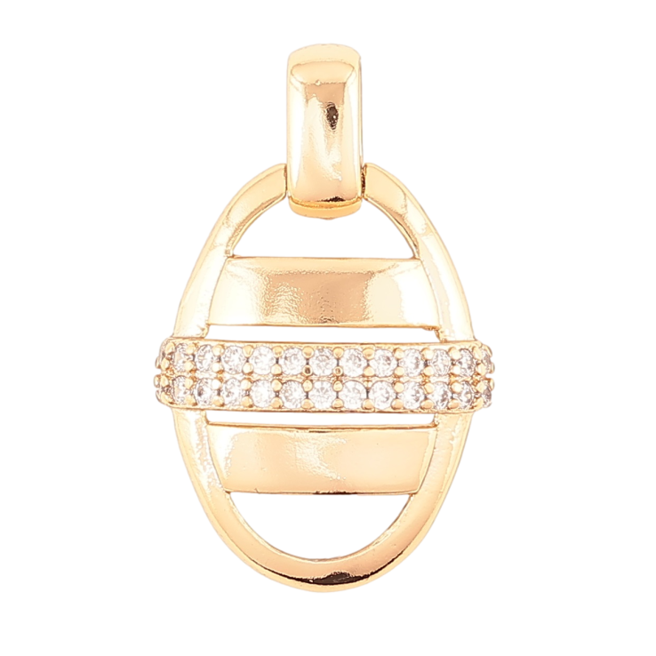 Кулон Xuping Позолота 18K «Візерунок з цирконієм» для ланцюжка до 3мм фото №7