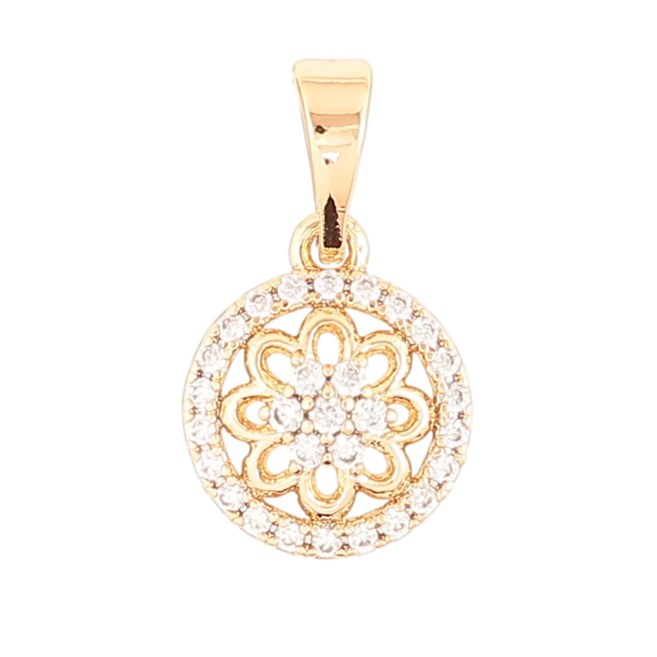 Кулон Xuping Позолота 18K «Квітковий візерунок з цирконієм» для ланцюжка до 5мм фото №20