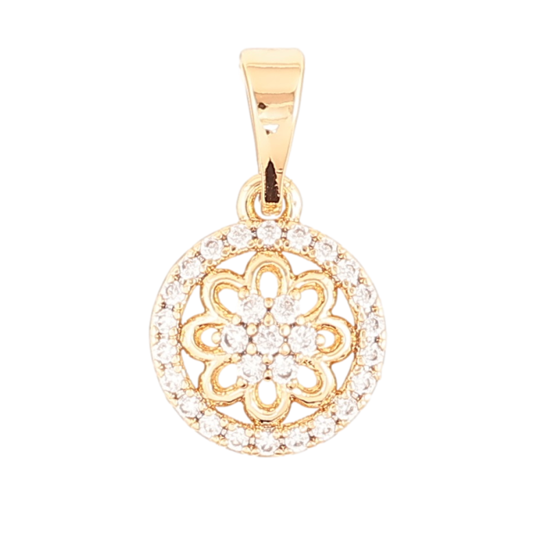 Кулон Xuping Позолота 18K Цветочный узор с цирконием для цепочки до 5мм фото №12