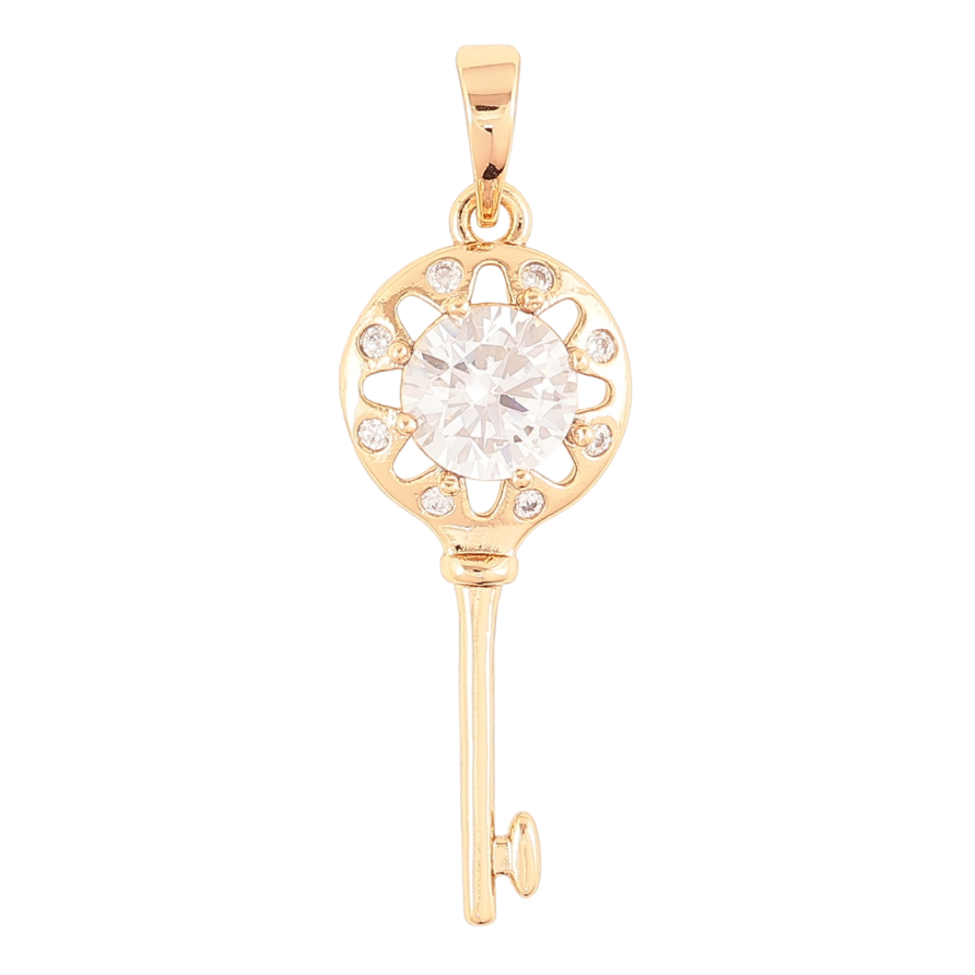 Кулон Xuping Позолота 18K «Ключик» для ланцюжка до 6мм фото №1 Кулон Xuping Позолота 18K «Ключик» для ланцюжка до 6мм фото №1