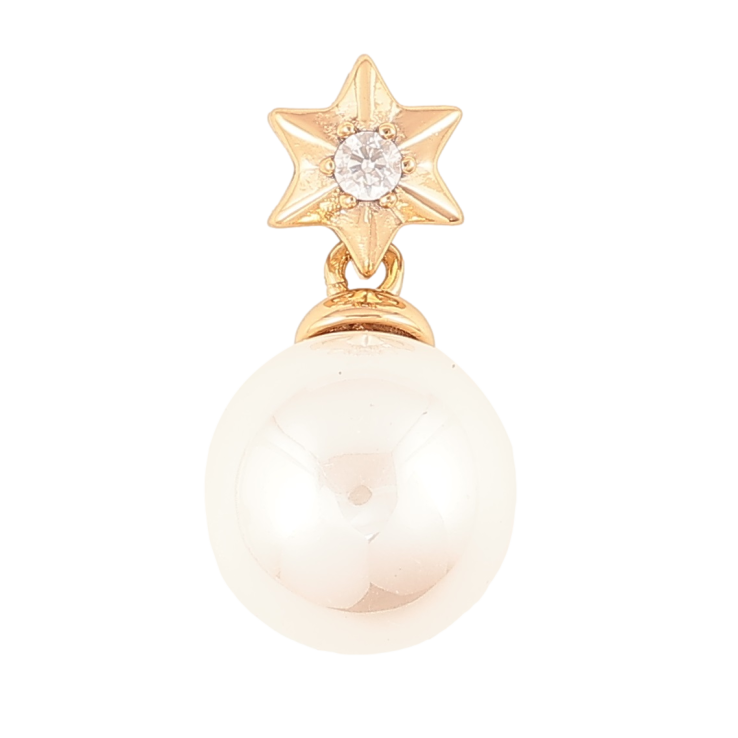 Кулон Xuping Позолота 18K «Зірочка з перлиною, ø 12мм» для ланцюжка до 2мм фото №24