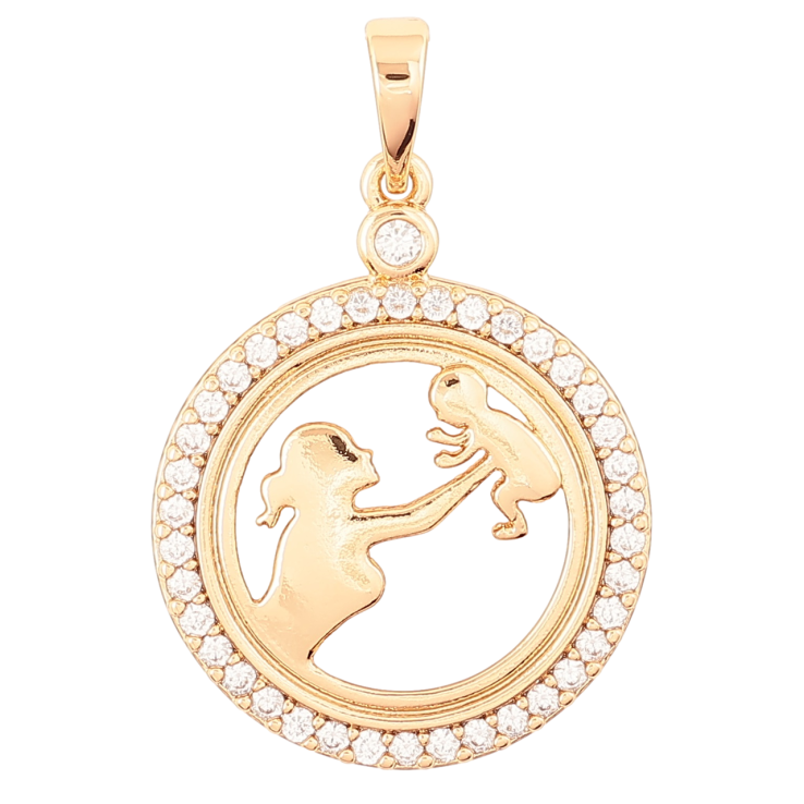 Кулон Xuping Позолота 18K «Щастя материнства» для ланцюжка до 6мм фото №11 Кулон Xuping Позолота 18K «Щастя материнства» для ланцюжка до 6мм фото №11