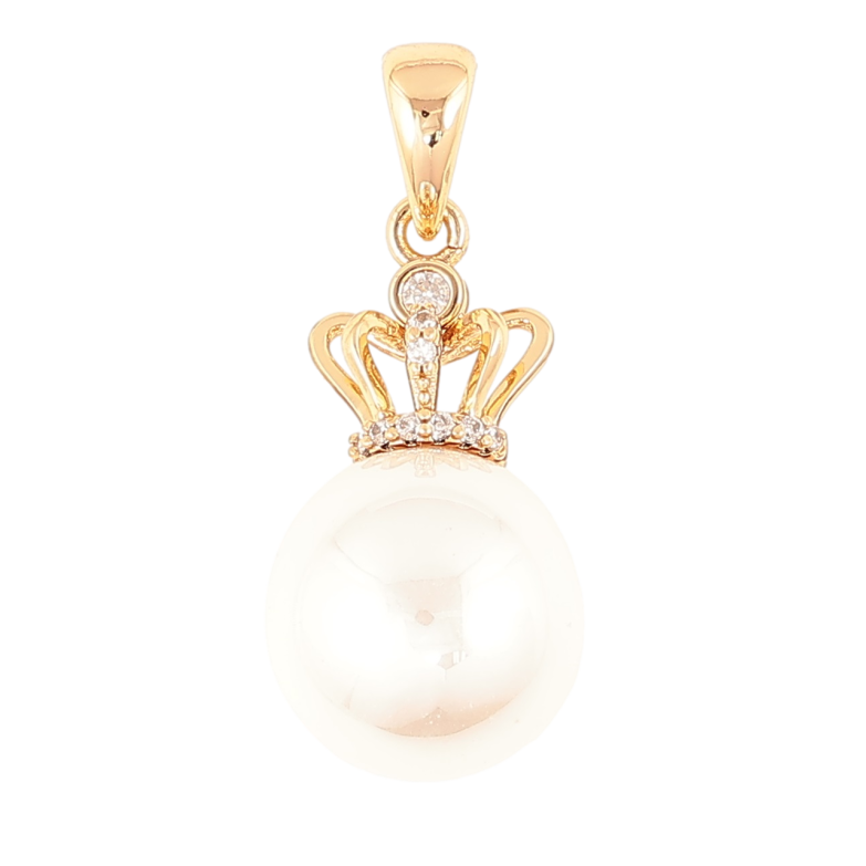 Кулон Xuping Позолота 18K Жемчужина с короной, ø 12мм для цепочки до 4мм фото №7