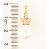 Кулон Xuping Позолота 18K Жемчужина с короной, ø 12мм для цепочки до 4мм фото №2