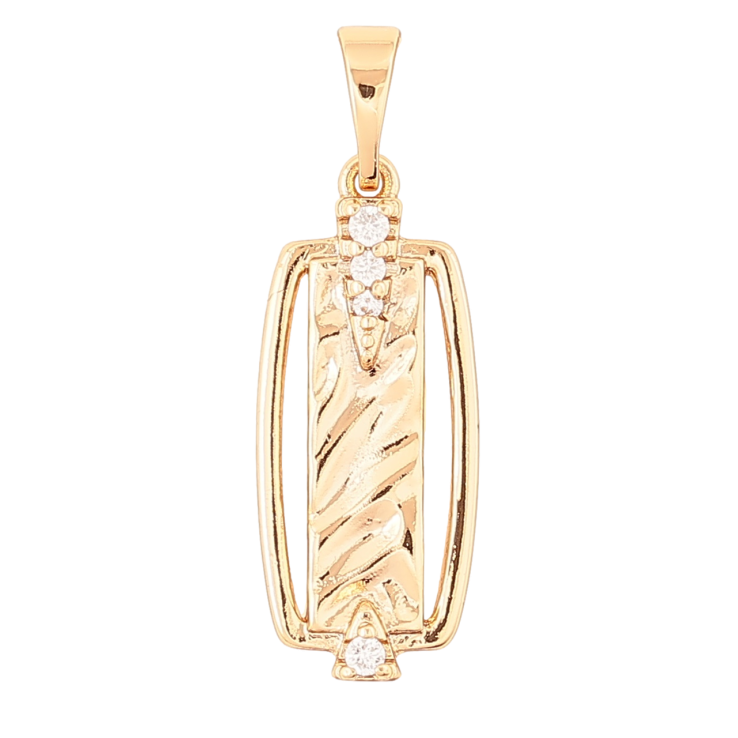 Кулон Xuping Позолота 18K Узор с цирконием для цепочки до 5мм фото №12