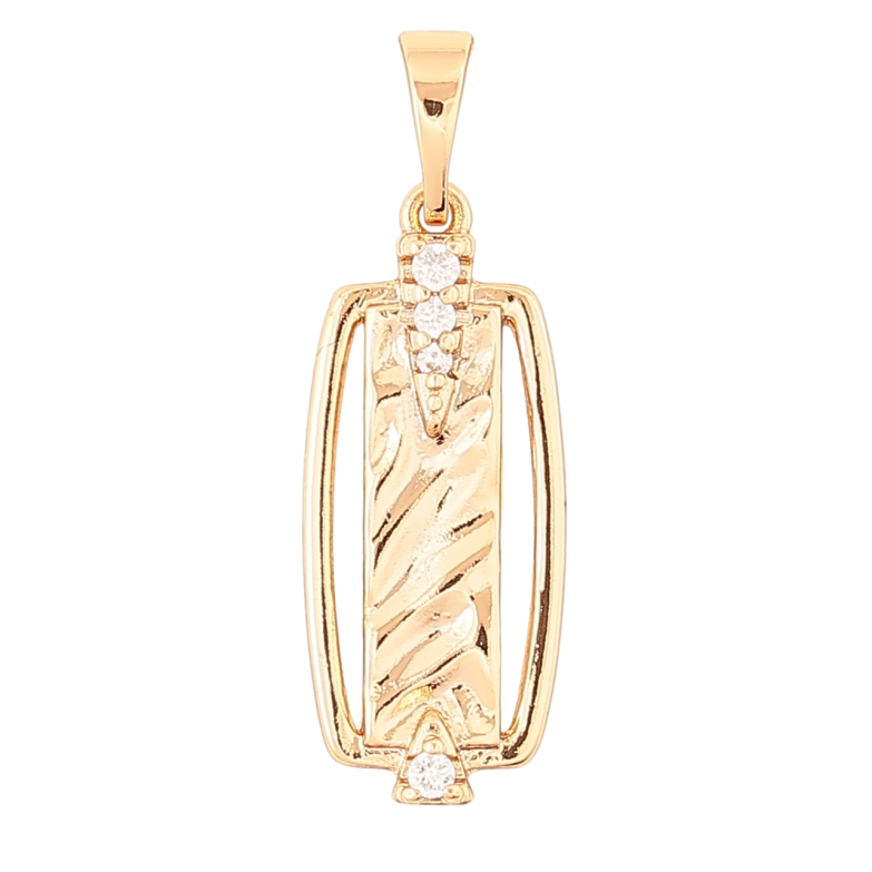 Кулон Xuping Позолота 18K «Візерунок з цирконієм» для ланцюжка до 5мм фото №1