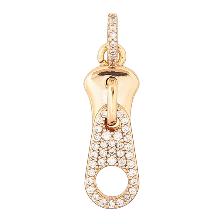 Кулон Xuping Позолота 18K «Бігунок з цирконієм» для ланцюжка до 3мм фото №2