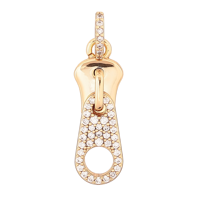 Кулон Xuping Позолота 18K Бегунок с цирконием для цепочки до 3мм фото №15