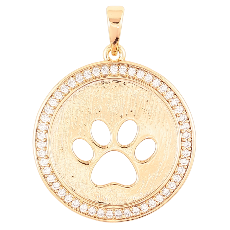 Кулон Xuping Позолота 18K Лапка в колечке циркония для цепочки до 6мм фото №6