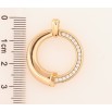 Кулон Xuping Позолота 18K Колечко с цирконием для цепочки до 3мм фото №2