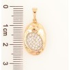 Кулон Xuping Позолота 18K Овал с инкрустацией цирконием для цепочки до 5мм фото №2