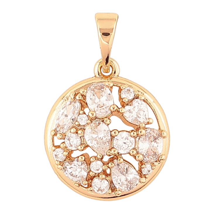 Кулон Xuping Позолота 18K Россыпь циркония для цепочки до 5мм фото №24