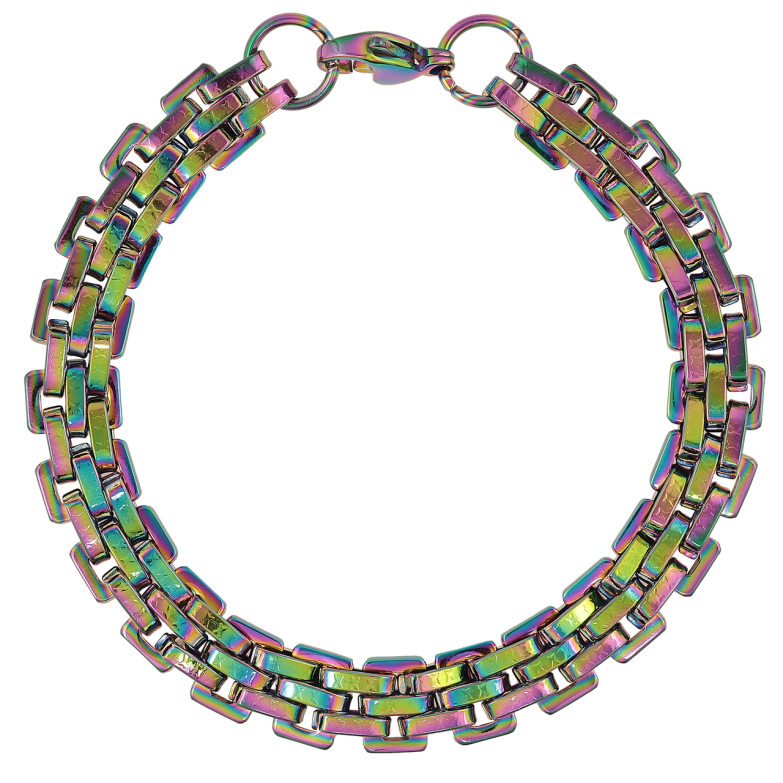 Браслет Xuping ТТМ Stainless Steel колір Хамелеон «Браслетне плетіння» розмір 20см х 9мм фото №12