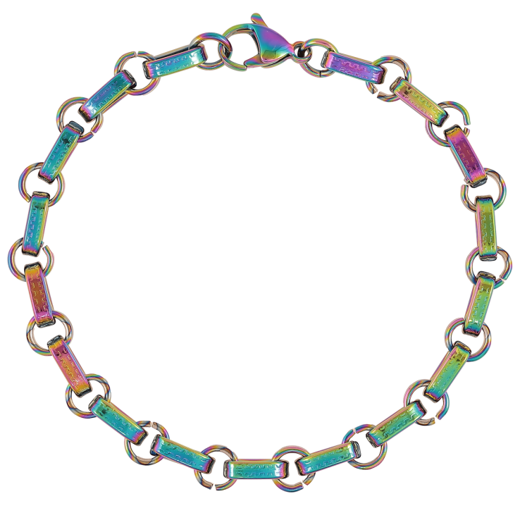 Браслет Xuping ТТМ Stainless Steel колір Хамелеон «Фантазійне плетіння» розмір 22см х 7мм фото №19