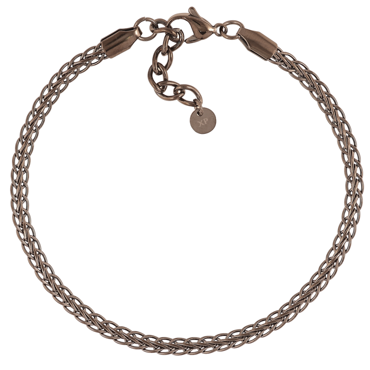 Браслет Xuping ТТМ Stainless Steel колір Графіт «Кельтське плетіння» розмір з доп. ланцюгом. 19.5-22см х 4мм фото №3