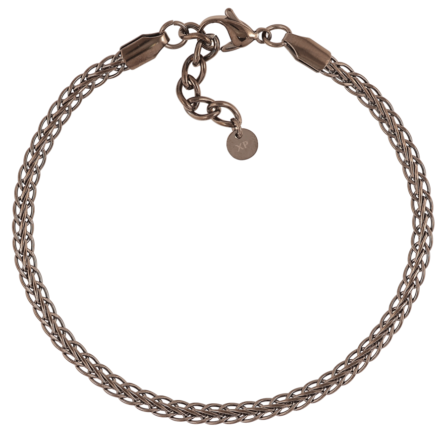 Браслет Xuping ТТМ Stainless Steel колір Графіт «Кельтське плетіння» розмір з доп. ланцюгом. 19.5-22см х 4мм фото №1