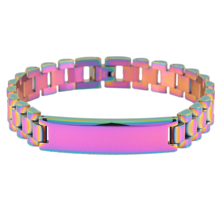 Браслет Xuping ТТМ Stainless Steel колір Хамелеон «Браслетне плетіння зі вставкою» розмір 22см х 12мм фото №25