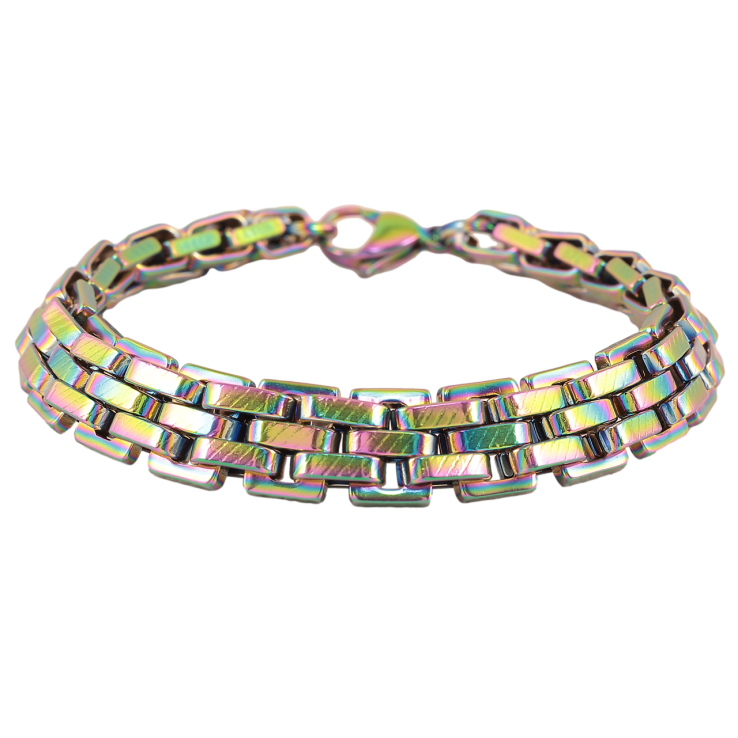 Браслет Xuping ТТМ Stainless Steel колір Хамелеон «Браслетне плетіння» розмір 20см х 11мм фото №24