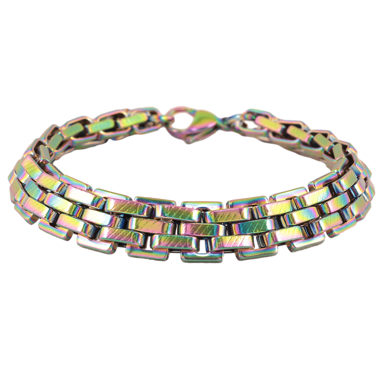 Браслет Xuping ТТМ Stainless Steel колір Хамелеон «Браслетне плетіння» розмір 20см х 11мм фото №18