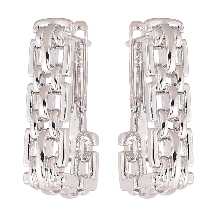 Серьги Xuping Родий английский замок Декоративный узор фото №11