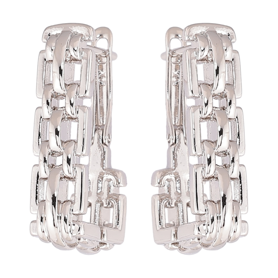 Серьги Xuping Родий английский замок Декоративный узор фото №1