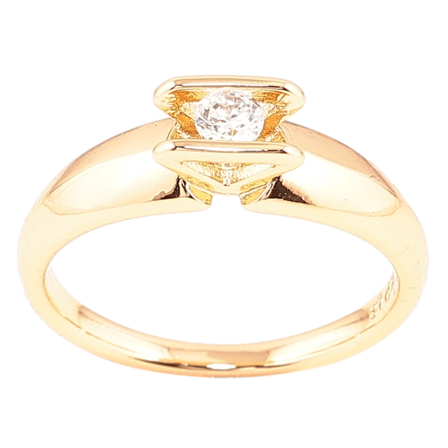 Кольцо Xuping Позолота 18K Кристалл в декоративной оправе фото №1