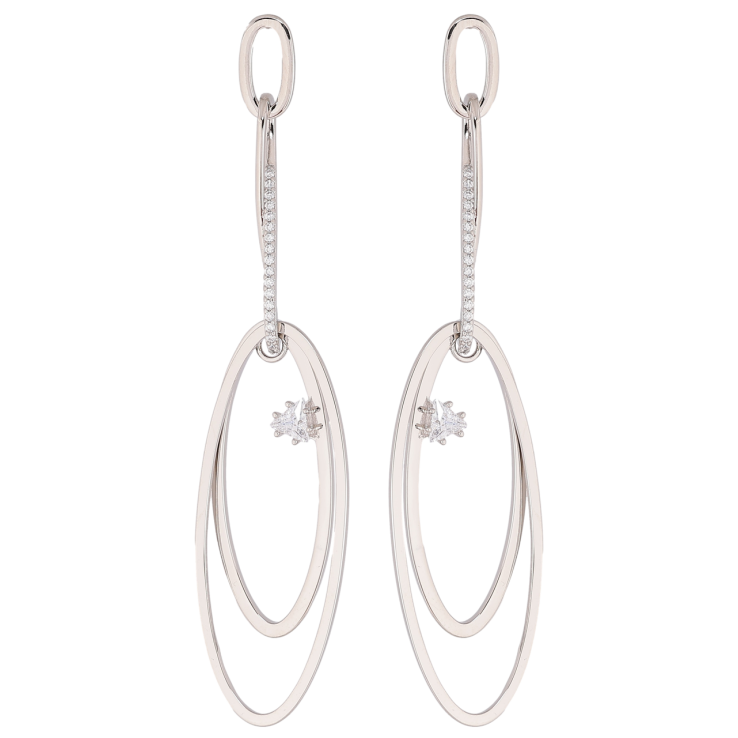 Сережки Xuping Родій пусети «Декоративні підвіски з цирконієм» фото №23