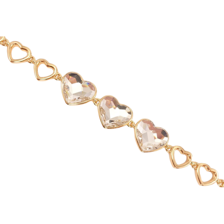 Браслет Xuping цвет 18K с кристаллами Swarovski Кристаллы Clear доп. замок на два размера 16.5,19см фото №17