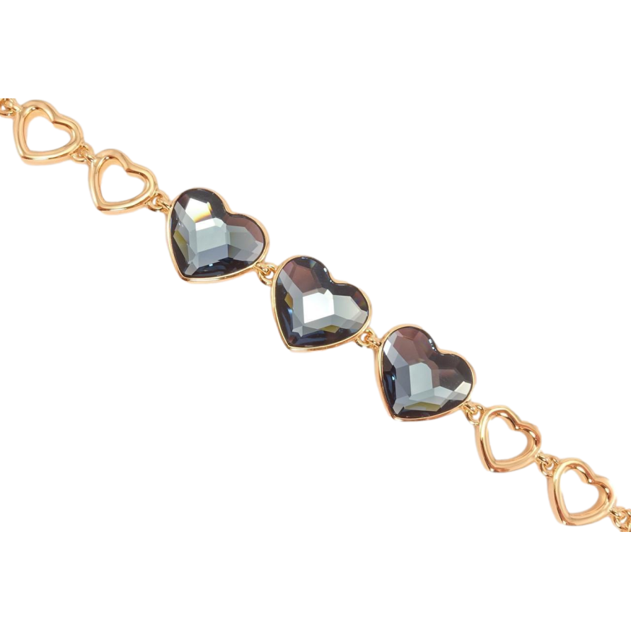 Браслет Xuping колір 18K із кристалами Swarovski Кристали Montana дод. замок на два розміри 16.5,19см фото №1