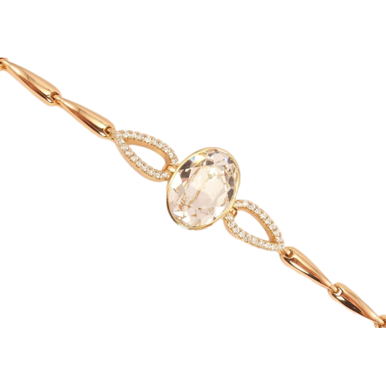 Браслет Xuping колір 18K із кристалами Swarovski Кристал Clear дод. замок на два розміри 16.5,19см фото №9