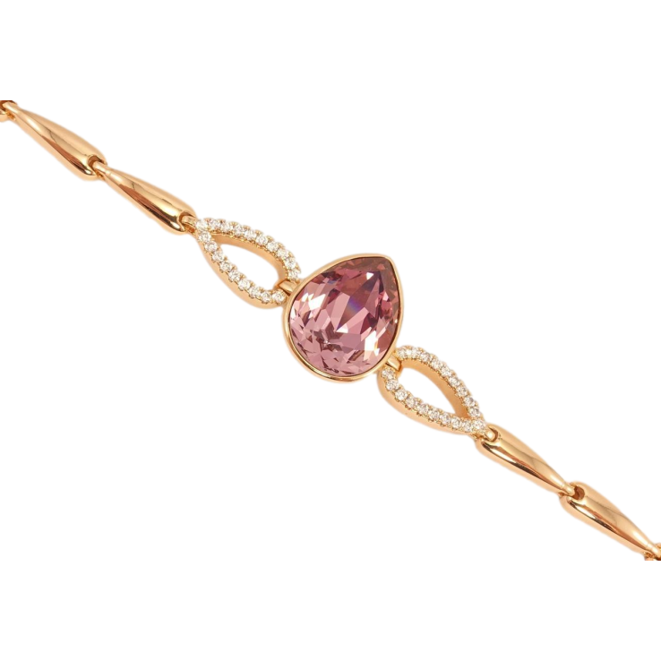 Браслет Xuping цвет 18K с кристаллами Swarovski Кристалл Rose доп. замок на два размера 16.5,19см фото №21