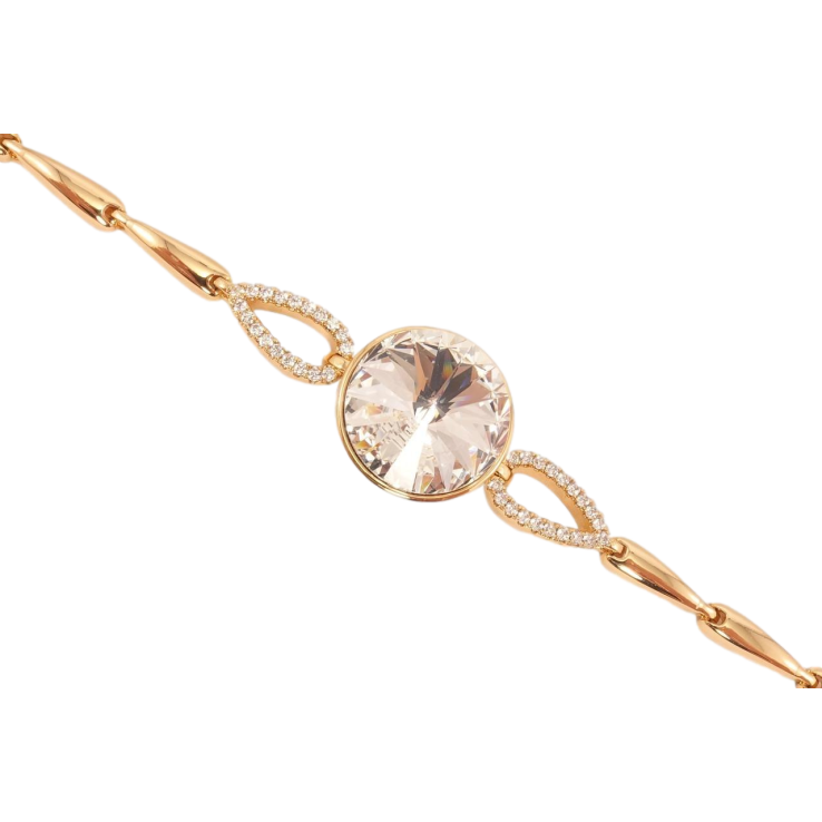 Браслет Xuping колір 18K із кристалами Swarovski Кристал Clear дод. замок ланка на два розміри 17,19.5см фото №20