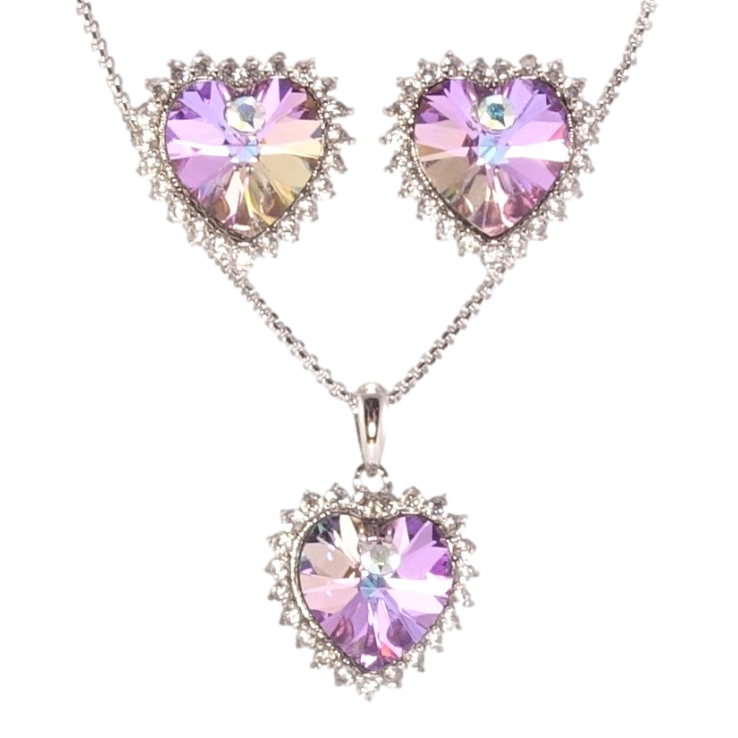 Набір Xuping колір Родій з кр-ми Swarovski Сережки Кулон на ланцюжку Сердечки Paradise Shine довжина 40-45см х 2мм фото №16 Набір Xuping колір Родій з кр-ми Swarovski Сережки Кулон на ланцюжку Сердечки Paradise Shine довжина 40-45см х 2мм фото №16