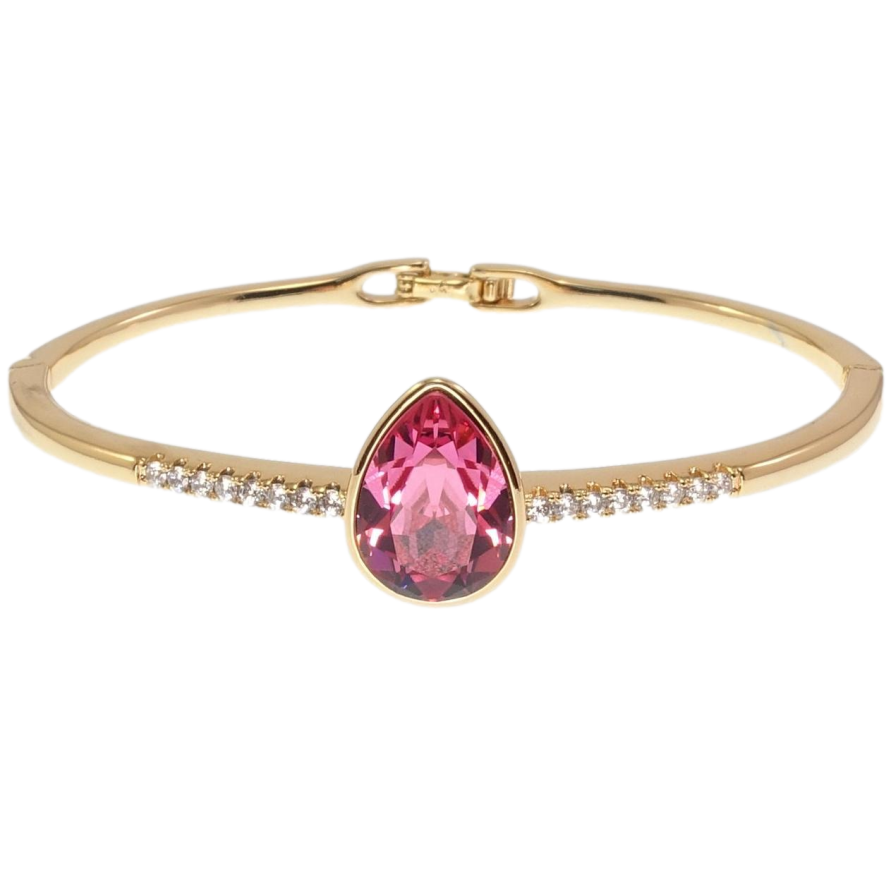 Браслет Xuping цвет 18K с кр-ми Swarovski Кристалл Rose на дорожке ø 6,5см фото №1