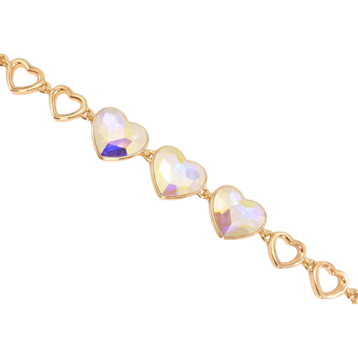 Браслет Xuping колір 18K із кристалами Swarovski Кристали Aurore Boreal дод. замок 17.5,19см х 9мм фото №15