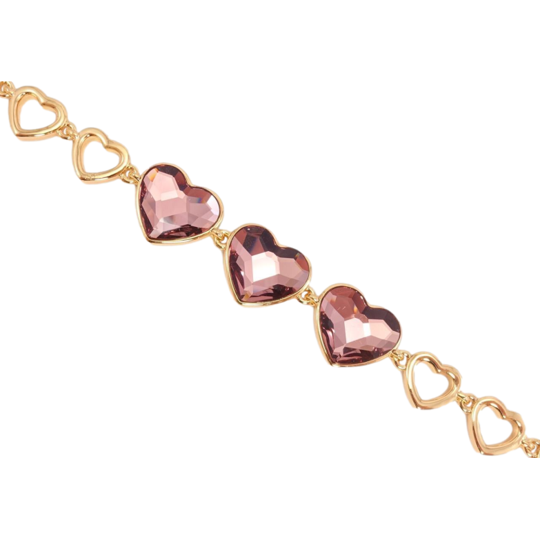 Браслет Xuping колір 18K із кристалами Swarovski Кристали Amethyst дод. замок на два розміри 16.5,19см фото №11