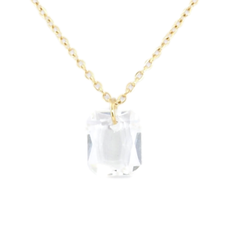 Підвіска на ланцюжку Xuping ТТМ Stainless Steel колір 14K Кристал, 10х12мм довжина 47-52см х 1мм фото №12